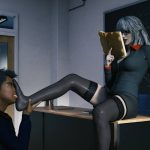 School Boy Licking Dominant Teacher's Nylon Feet