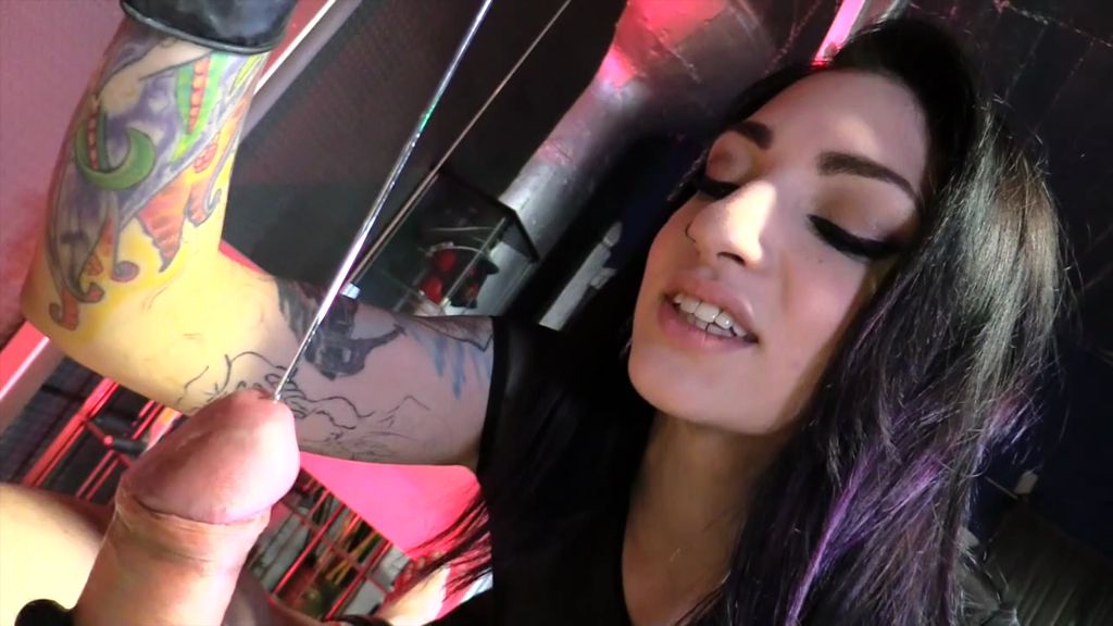 Tattooed Sadisting Mistress Cybill Troy - POV Close-up CBT BDSM Femdom