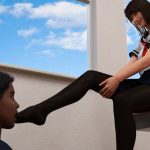 Submissive Boy Must Sucks Dominant Schoolgirl's Toes In Nylon Pantyhose - Femdom ArtSubmissive Boy Must Sucks Dominant Schoolgirl's Toes In Nylon Pantyhose - Femdom Art