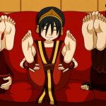 Toph Beifong, May and Suyuki's Feet - Foot Fetish Hentai Art