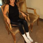 Footrest Subby Husband For White Socks With His Dominant Wife In Yoga Pants