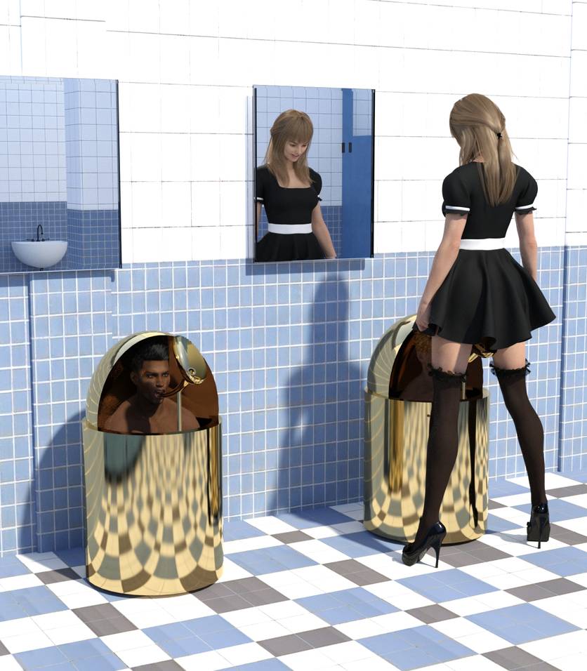 Total Femdom Humiliation - Submissive Men Is a Human-Toilet For Girls and Womans - Piss Drinking Femdom Art