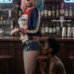 Black Slave Woman Kneels and Kisses Her New Mistress Harley Quinn Right in the Ass - Interracial Lesbian Domination Butt Worship - Suicide Squat